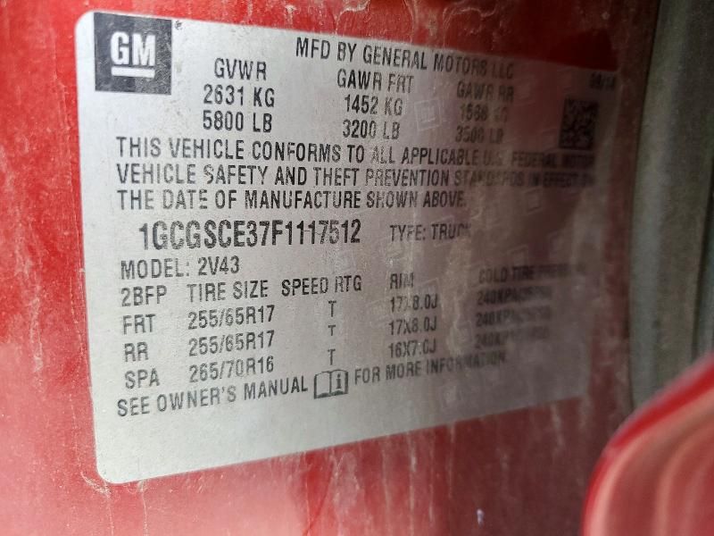 2015 Chevrolet Colorado Z71