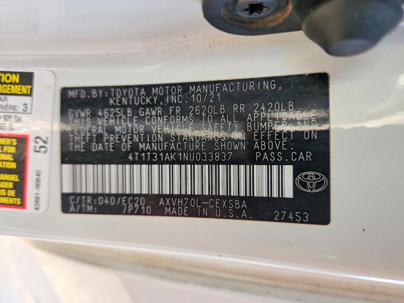 2022 Toyota Camry Night Shade