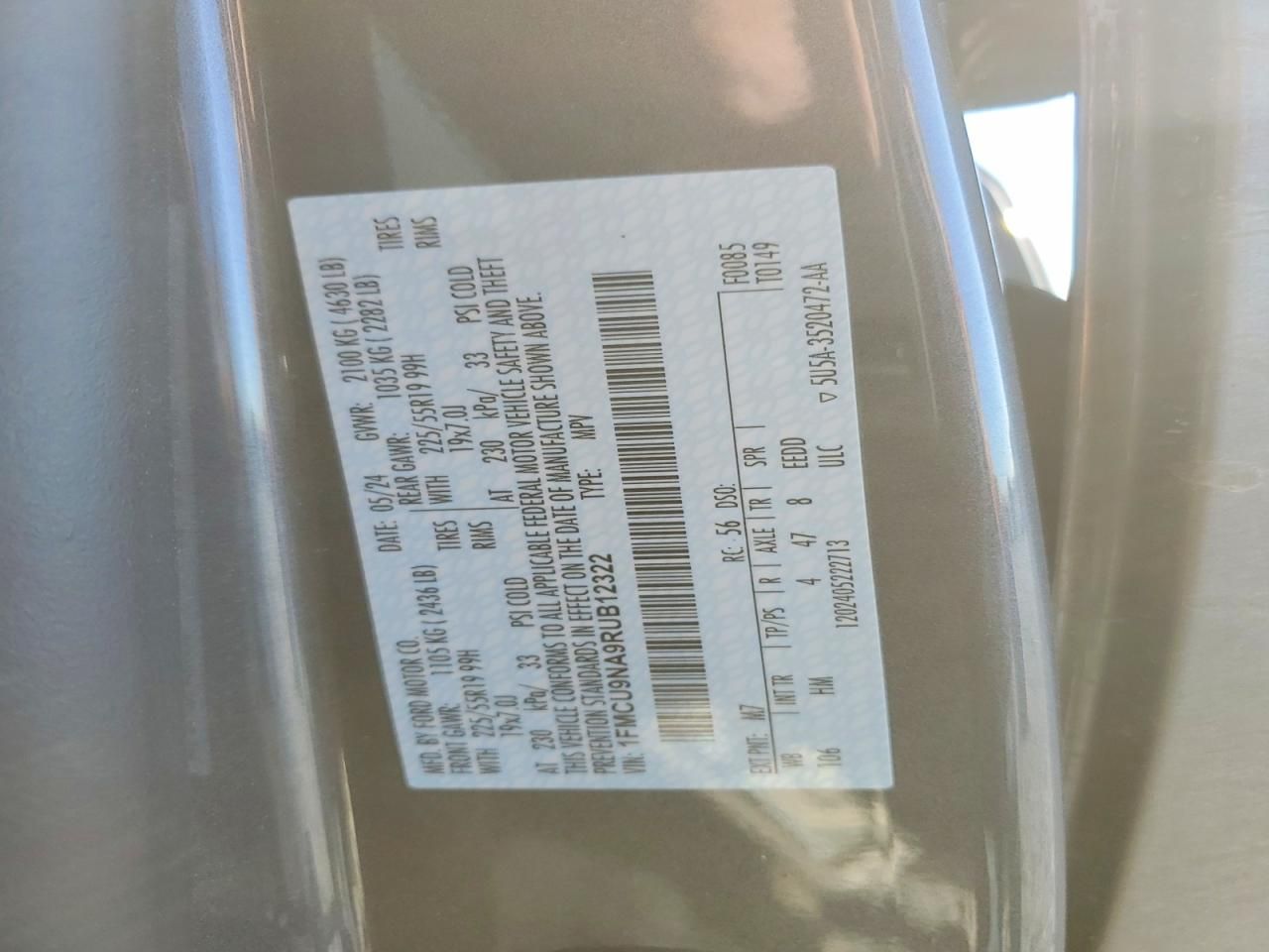 2024 Ford Escape st Line Select