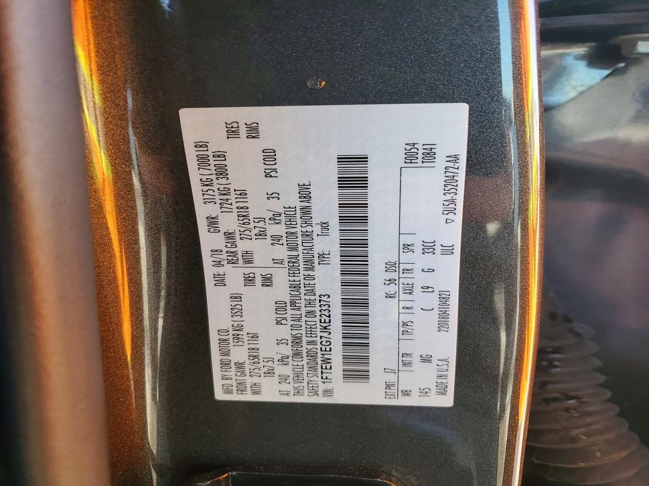 2018 Ford F150 Supercrew