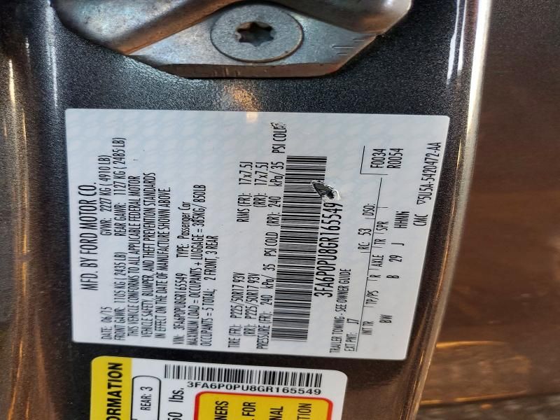 2016 Ford Fusion se Phev