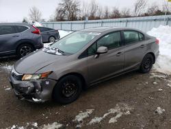 Salvage cars for sale from Copart London, ON: 2012 Honda Civic ex