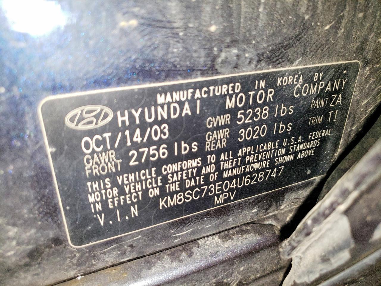 2004 Hyundai Santa fe gls