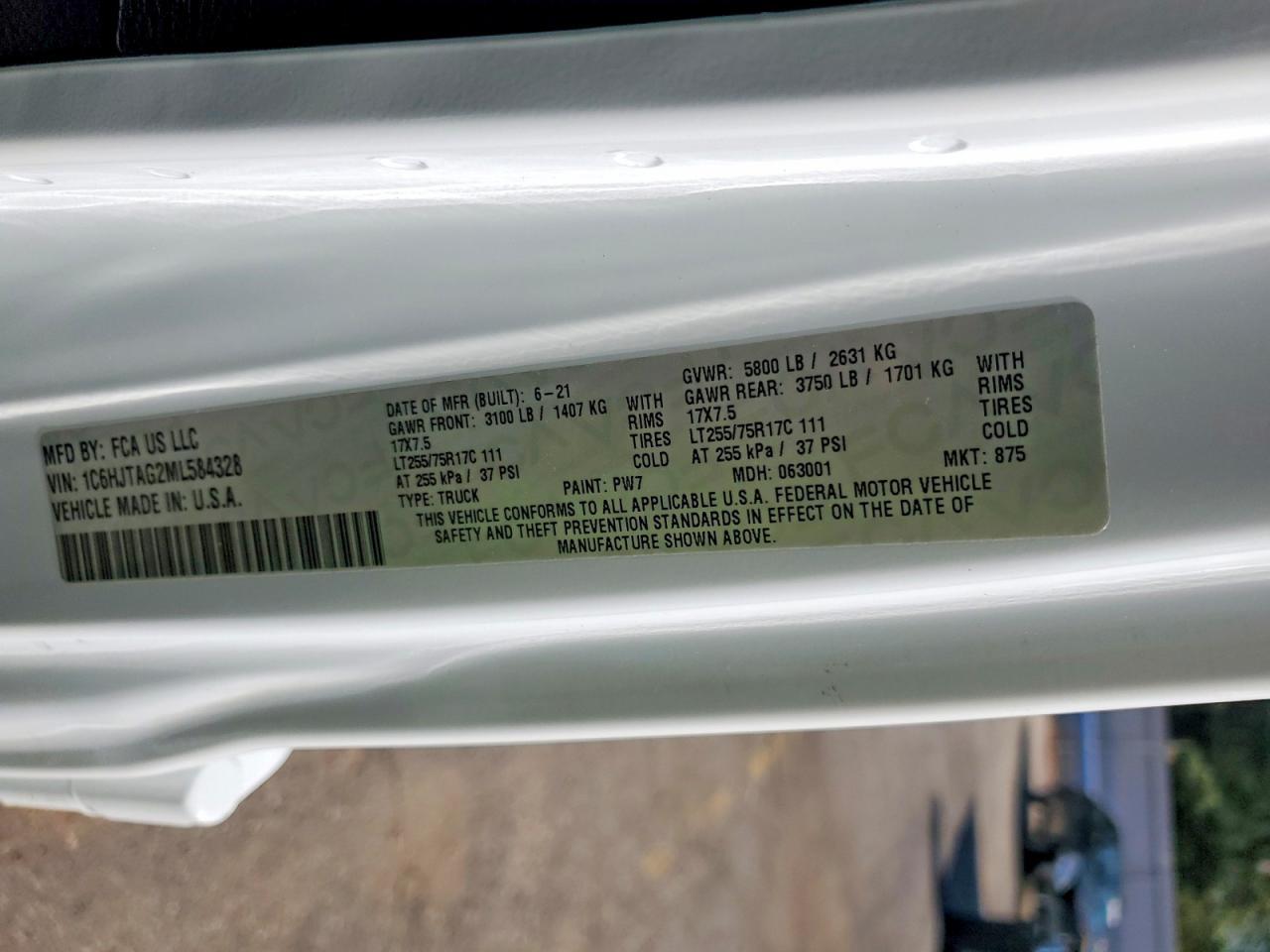 2021 Jeep Gladiator Sport