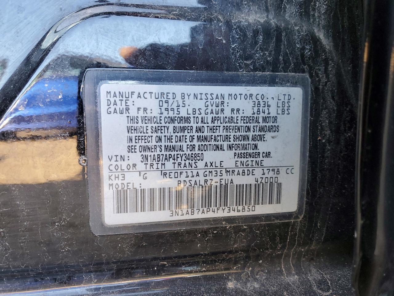 2015 Nissan Sentra s