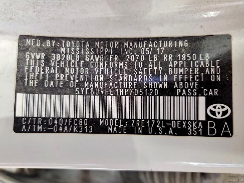 2017 Toyota Corolla l