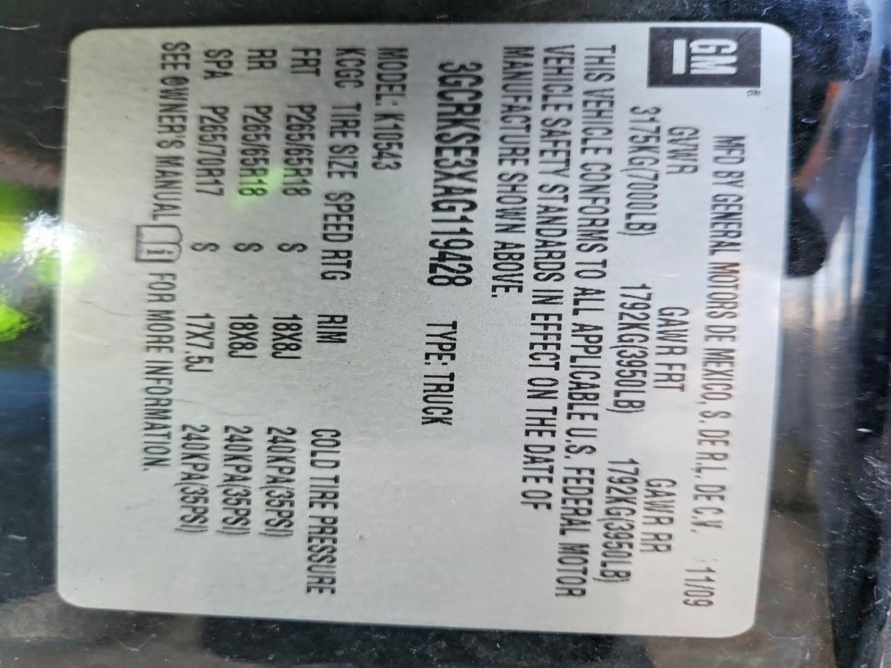 2010 Chevrolet Silverado K1500 lt