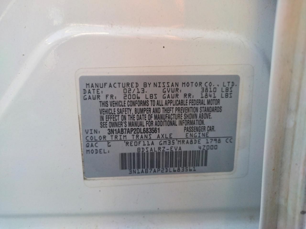 2013 Nissan Sentra s