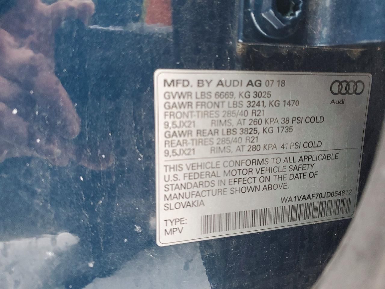 2018 Audi Q7 Prestige