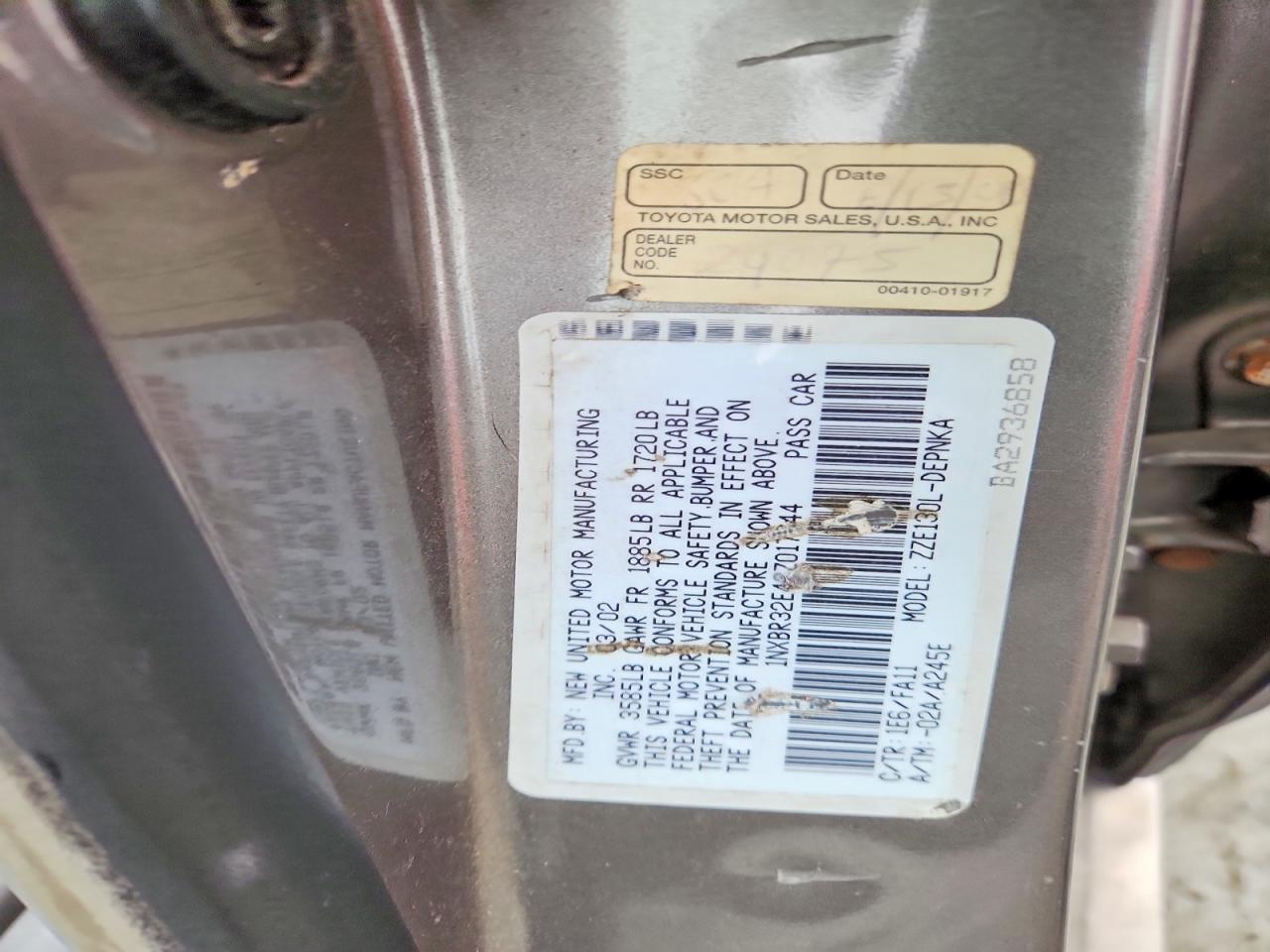 2003 Toyota Corolla ce
