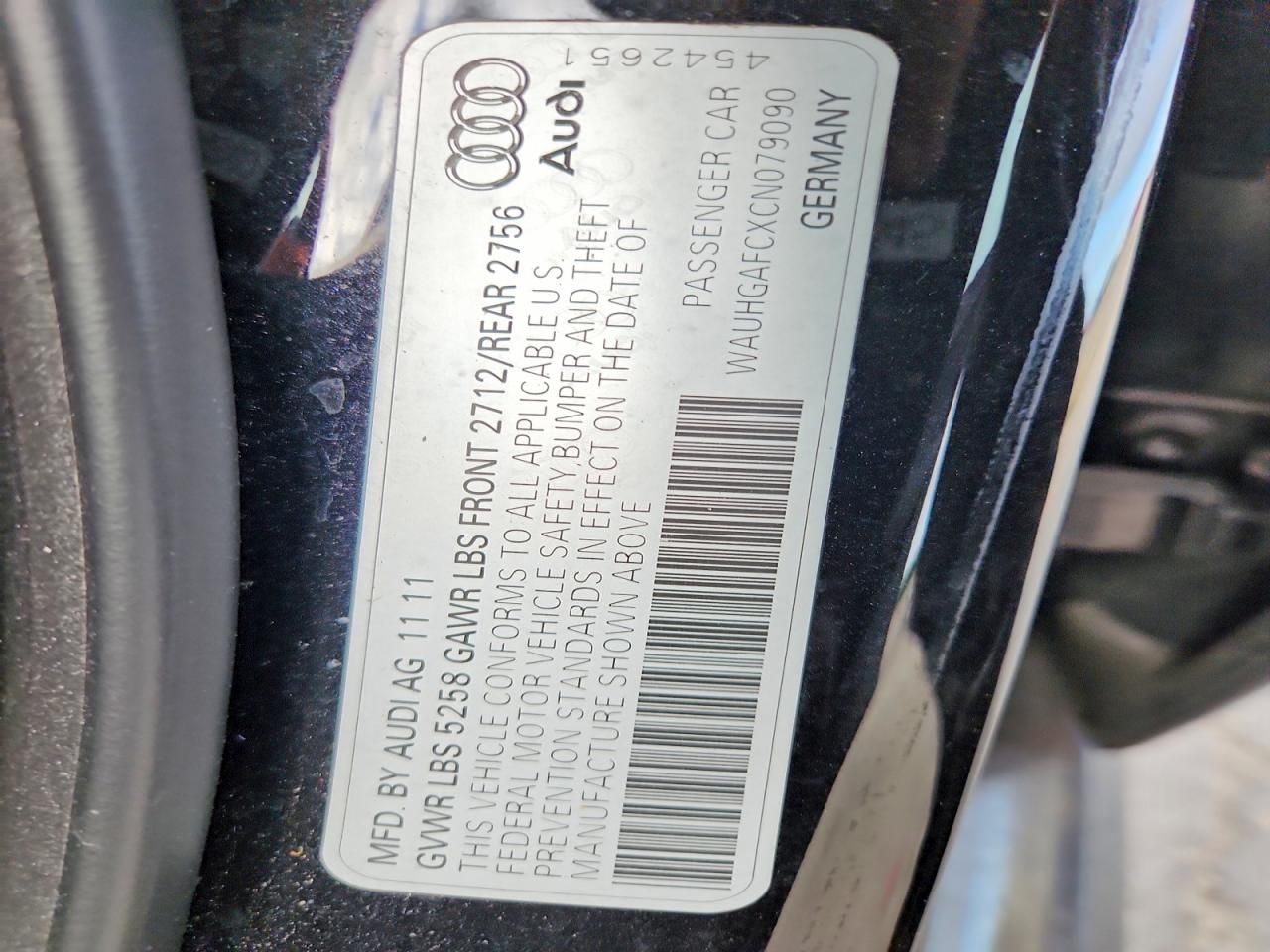 2012 Audi A6 Prestige