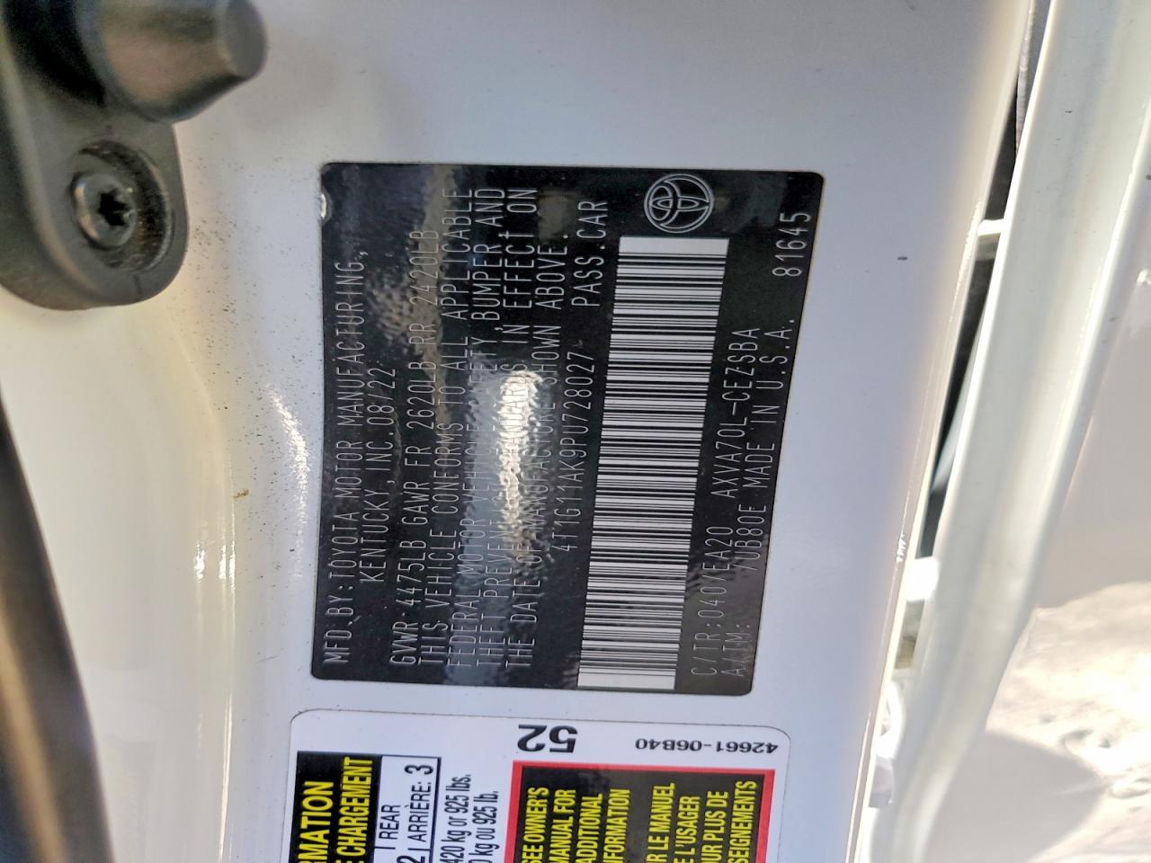 2023 Toyota Camry se Night Shade