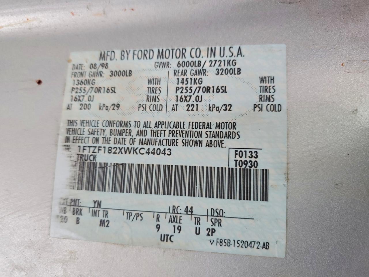1998 Ford F150