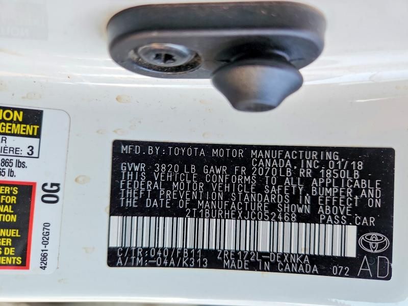 2018 Toyota Corolla l