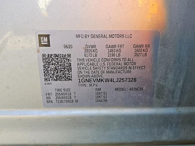 2020 Chevrolet Traverse lt