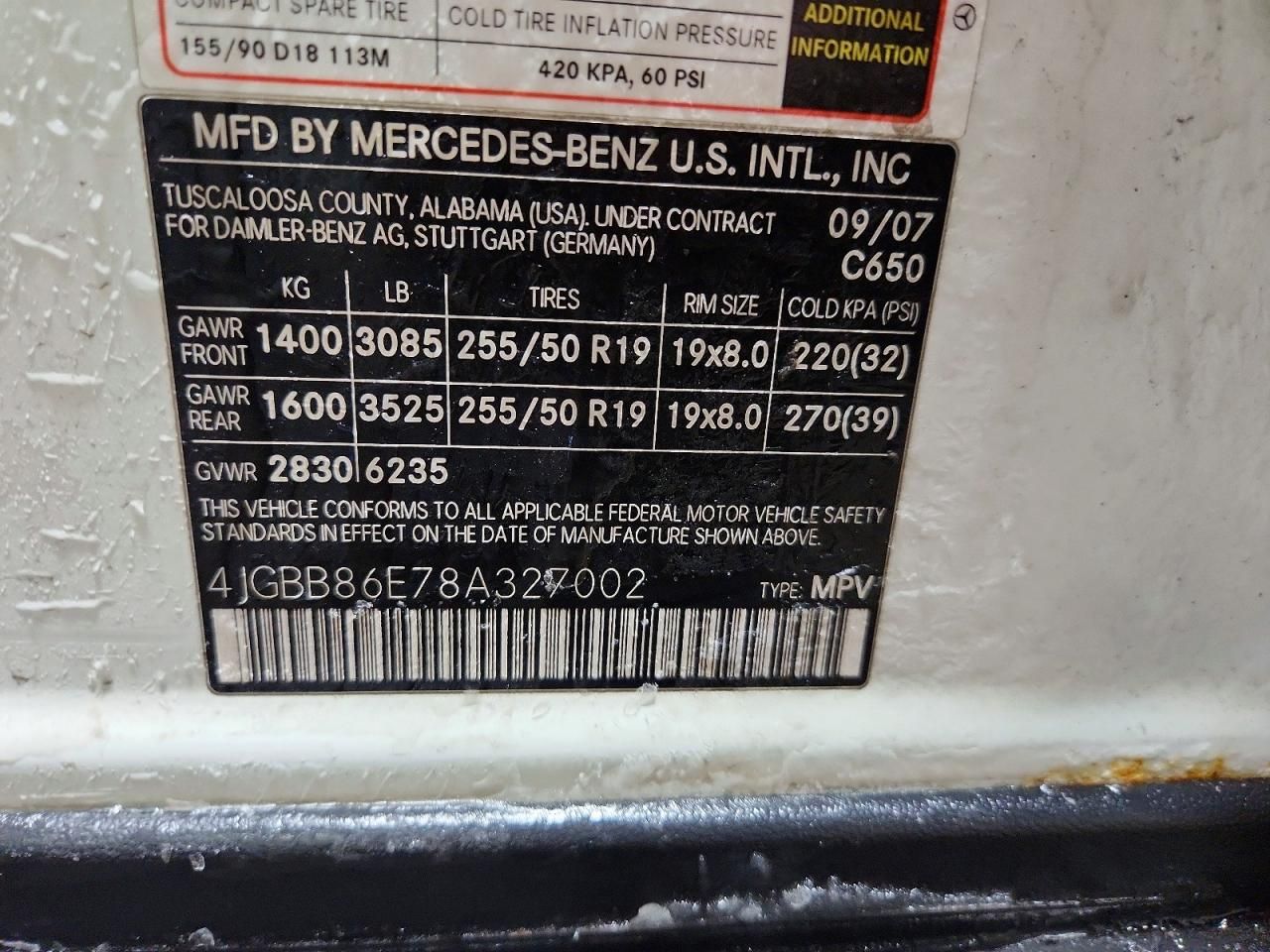 2008 Mercedes-Benz Ml 350