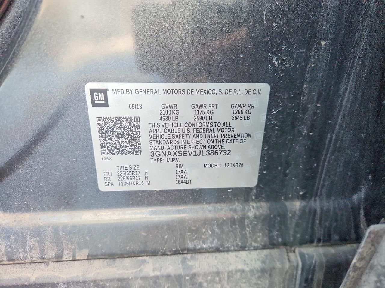 2018 Chevrolet Equinox lt