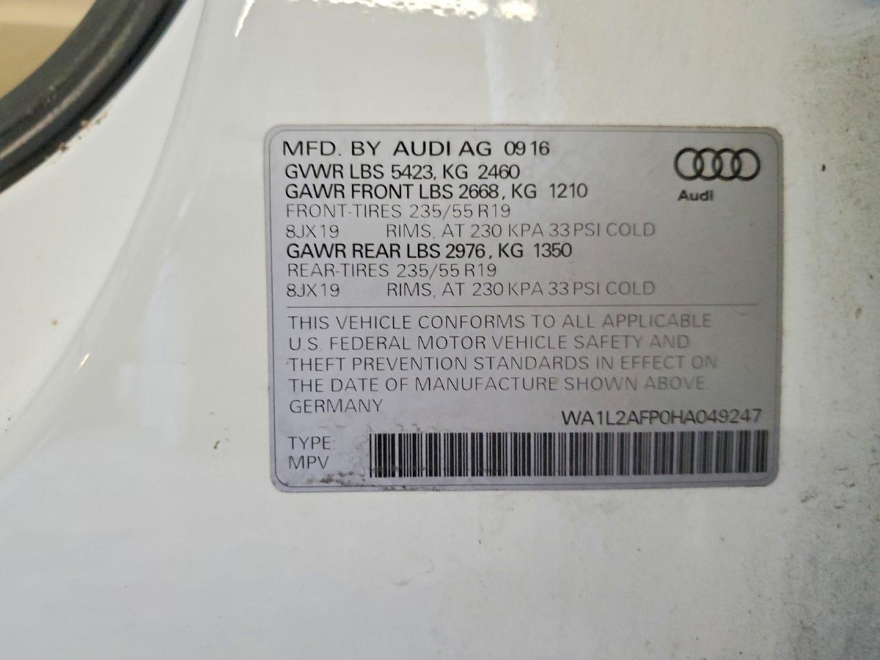 2017 Audi Q5 Premium Plus