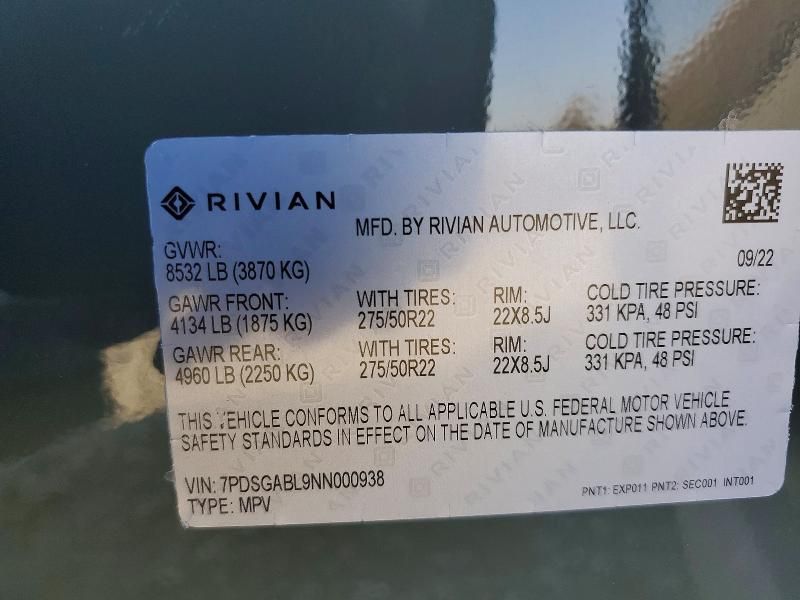 2022 Rivian R1S Launch Edition