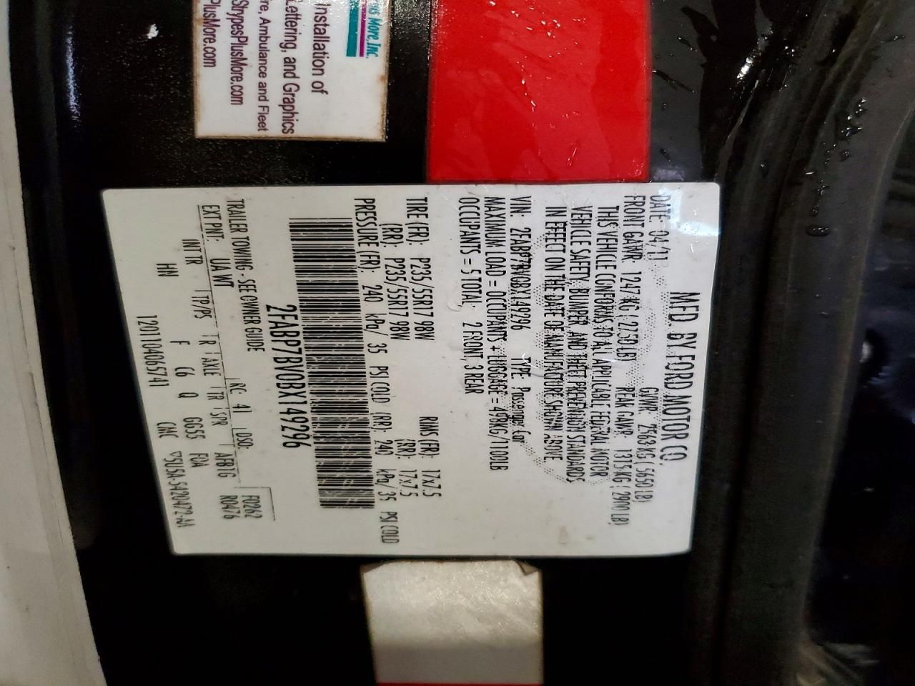 2011 Ford Crown Victoria Police Interceptor