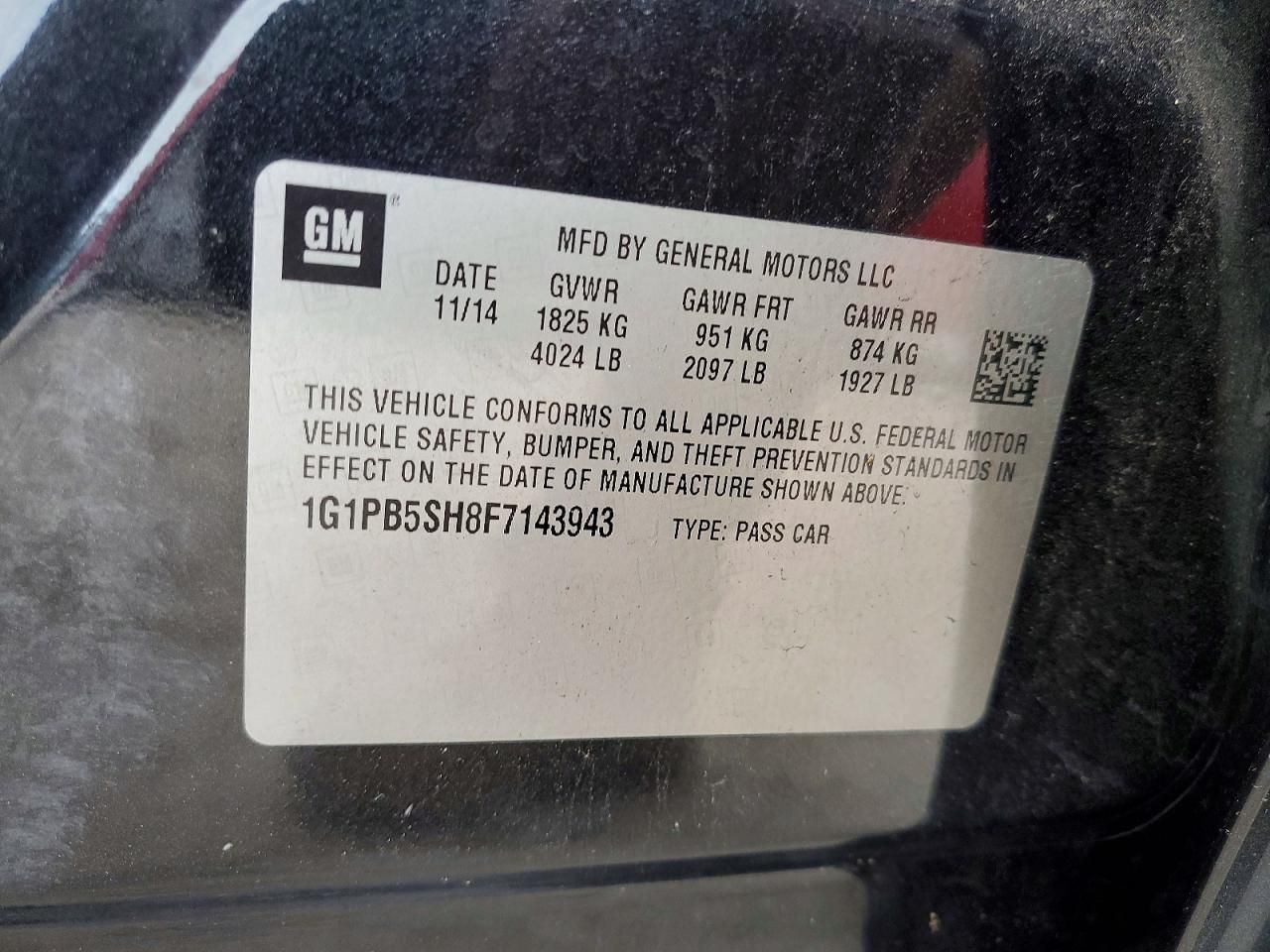 2015 Chevrolet Cruze ls