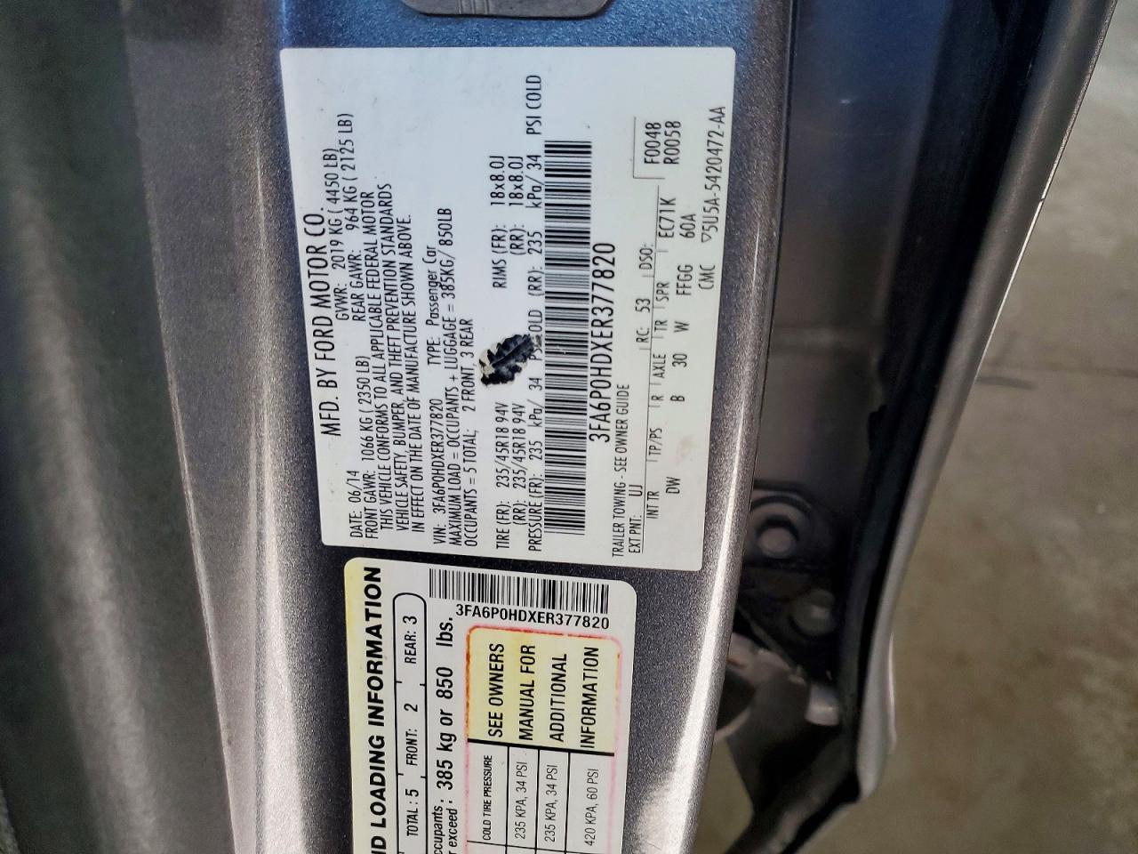 2014 Ford Fusion se