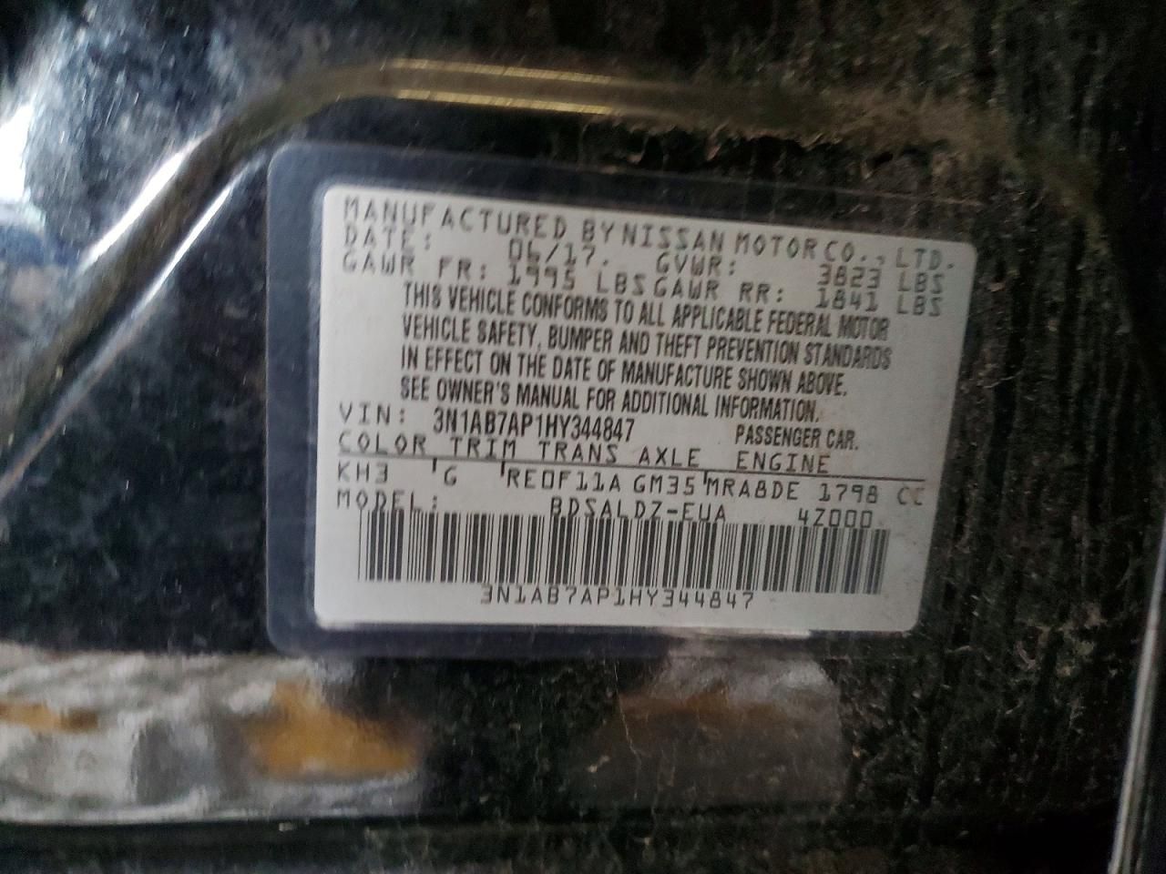 2017 Nissan Sentra s