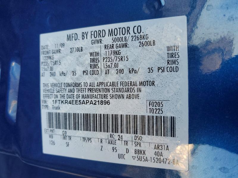 2010 Ford Ranger Super cab