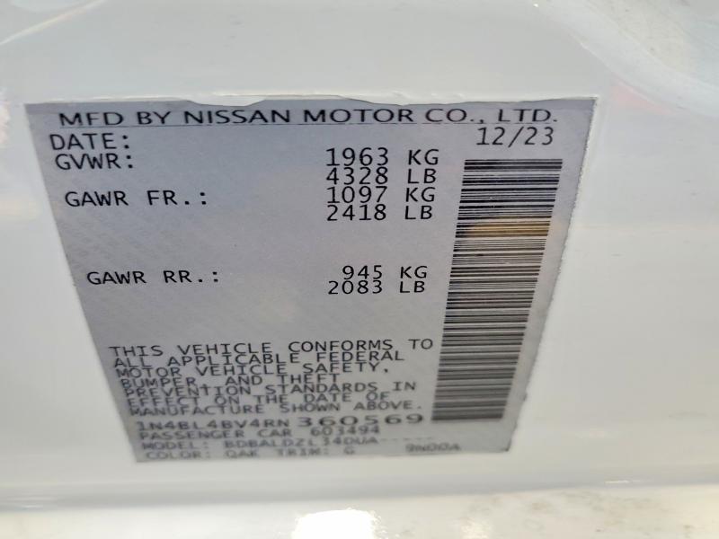 2024 Nissan Altima 2.5 s
