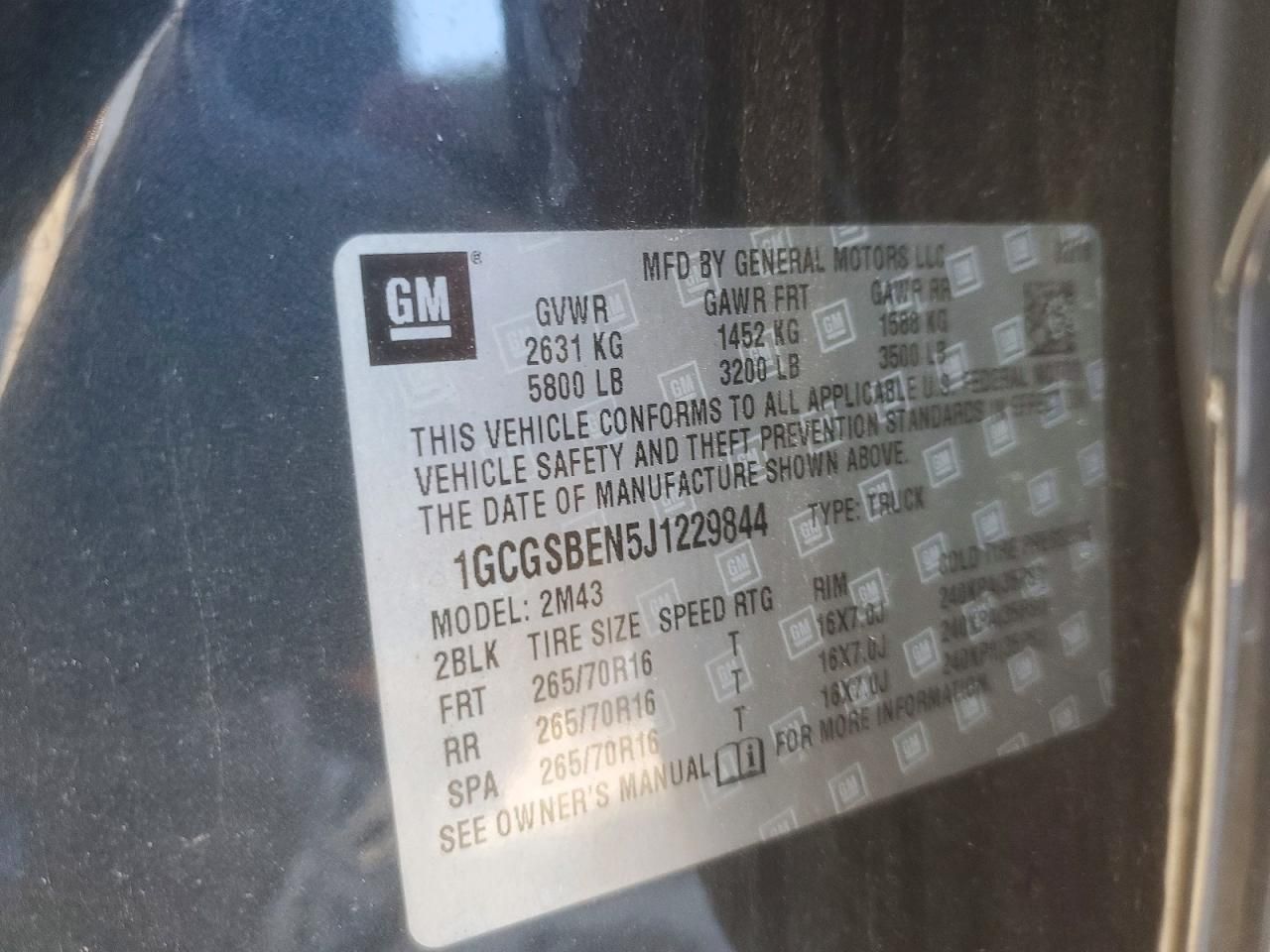 2018 Chevrolet Colorado