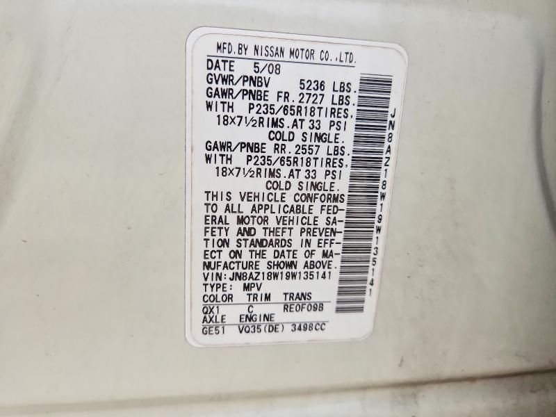 2009 Nissan Murano s