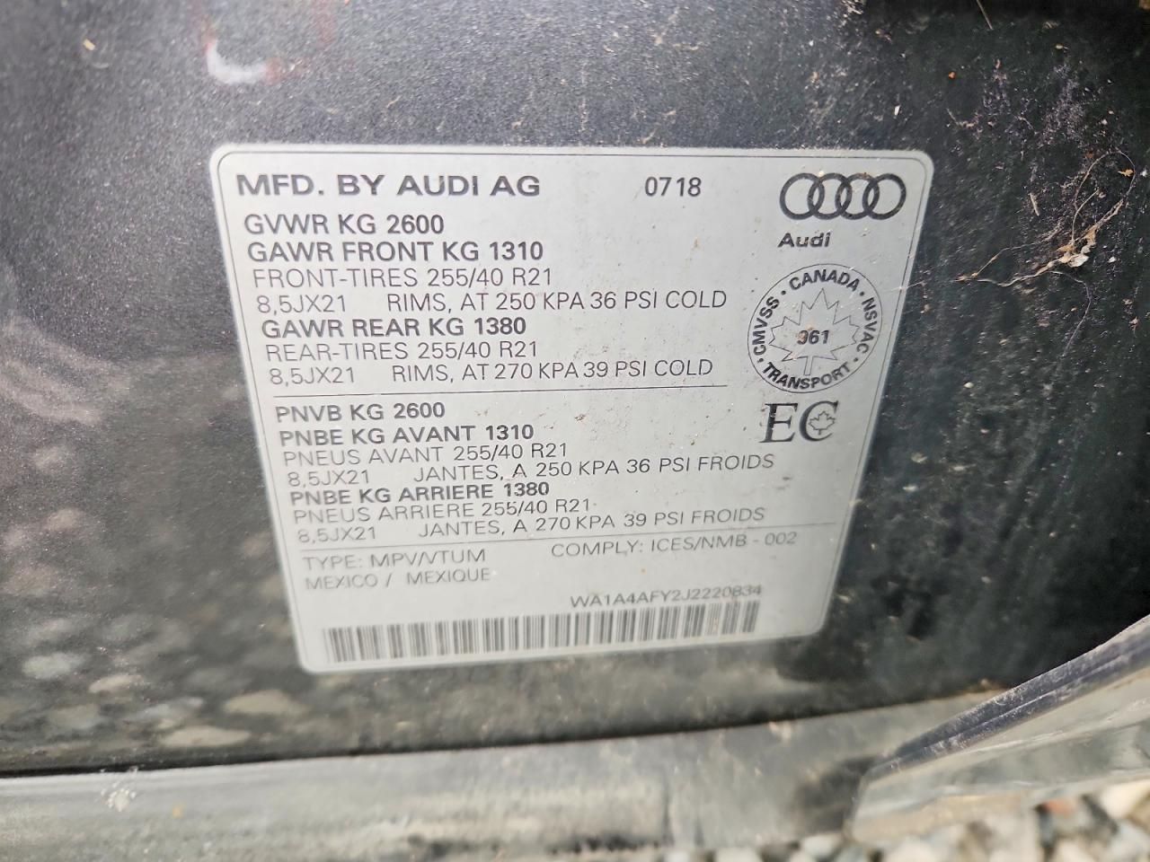 2018 Audi SQ5 Premium Plus