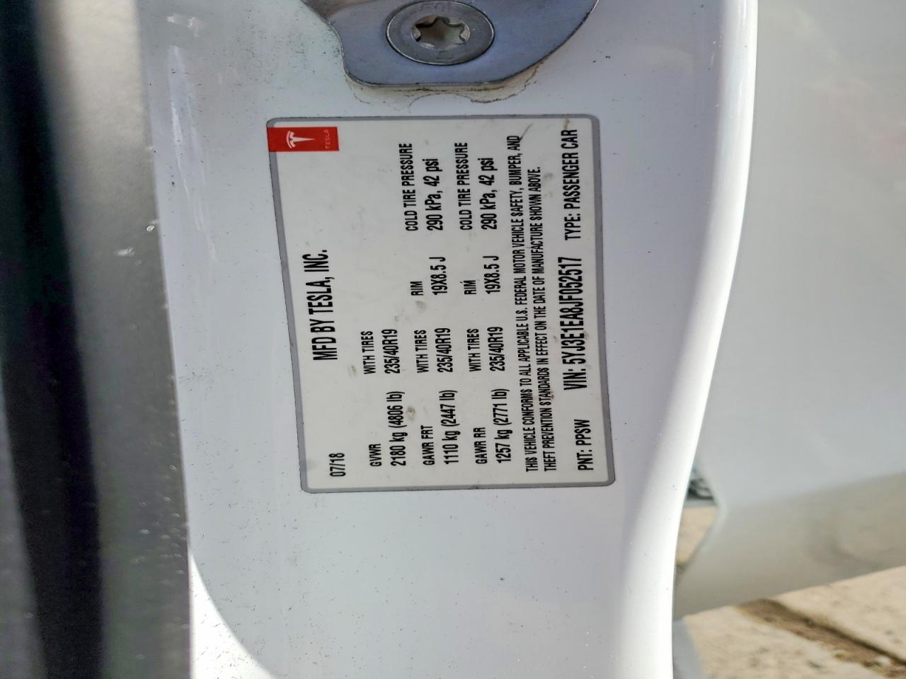2018 Tesla Model 3