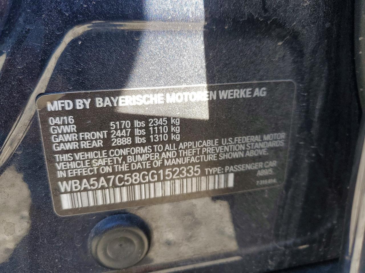 2016 BMW 528 xi