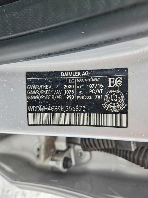 2015 Mercedes-Benz B 250 4matic