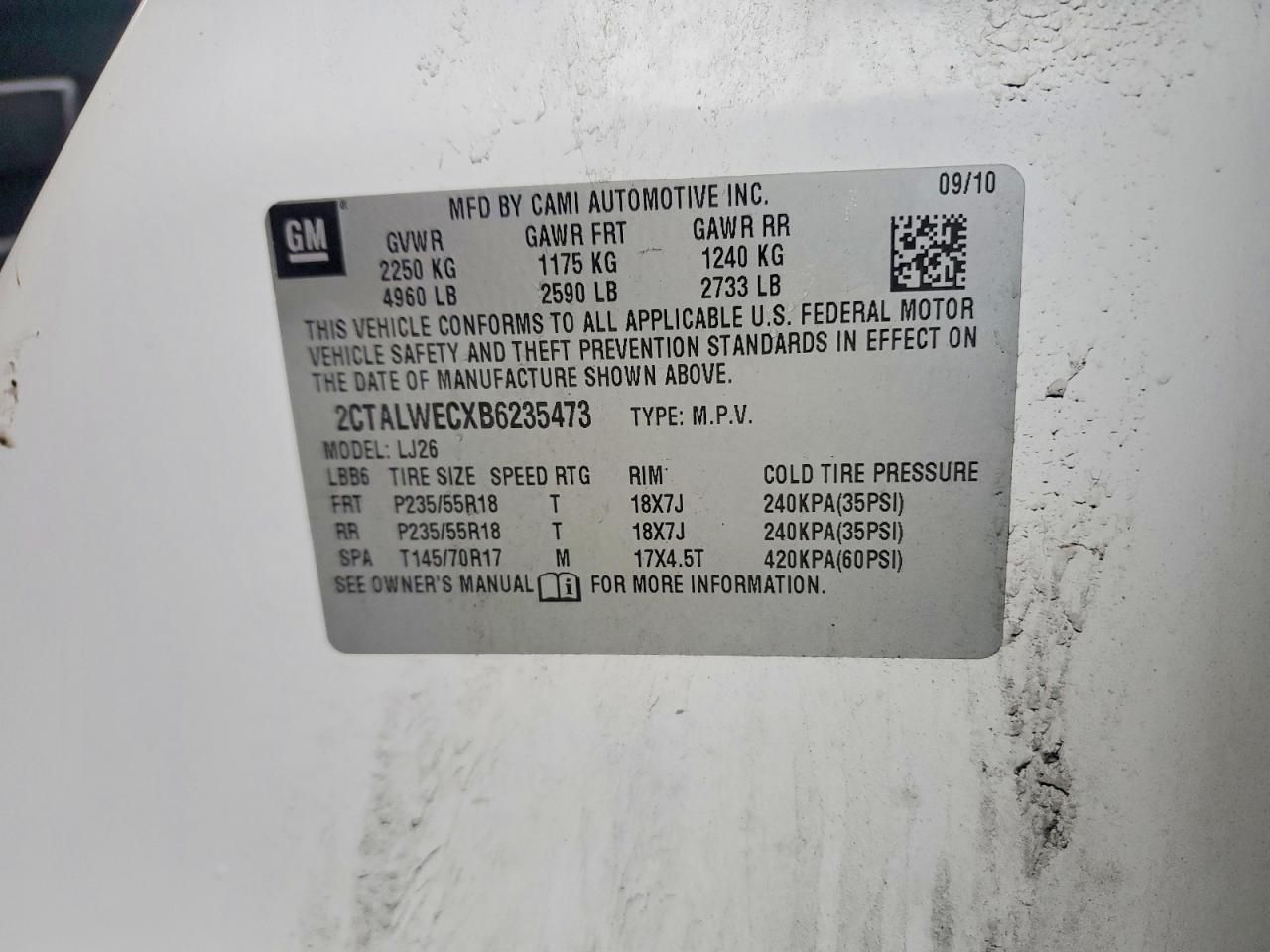 2011 GMC Terrain slt