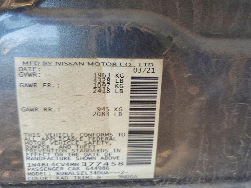 2021 Nissan Altima sr