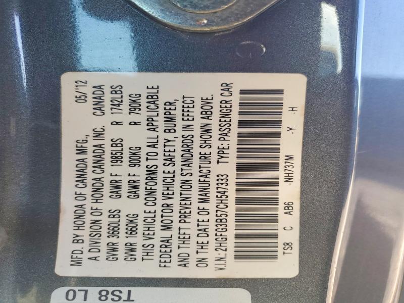 2012 Honda Civic lx