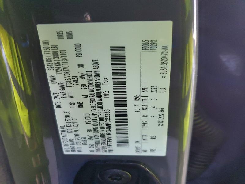 2021 Ford F150 Raptor