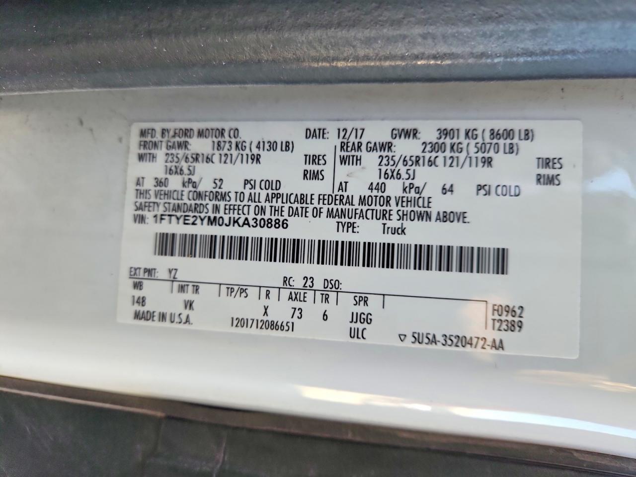 2018 Ford Transit T-150 Delivery van