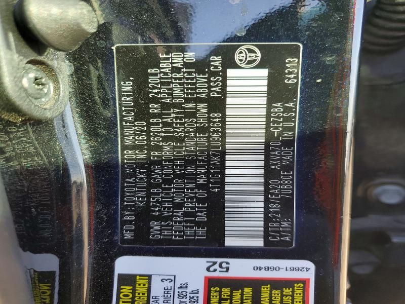 2020 Toyota Camry se