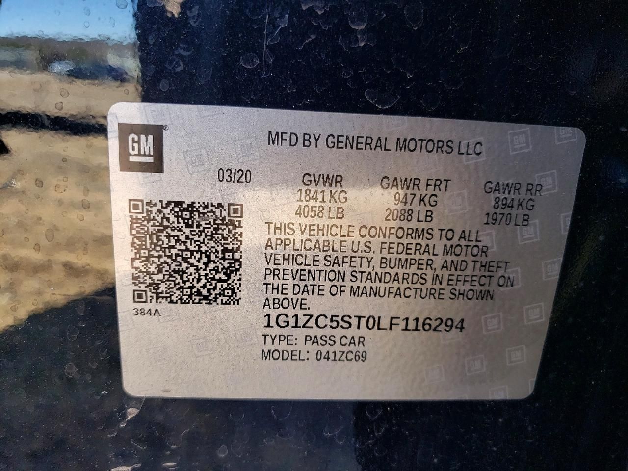 2020 Chevrolet Malibu ls