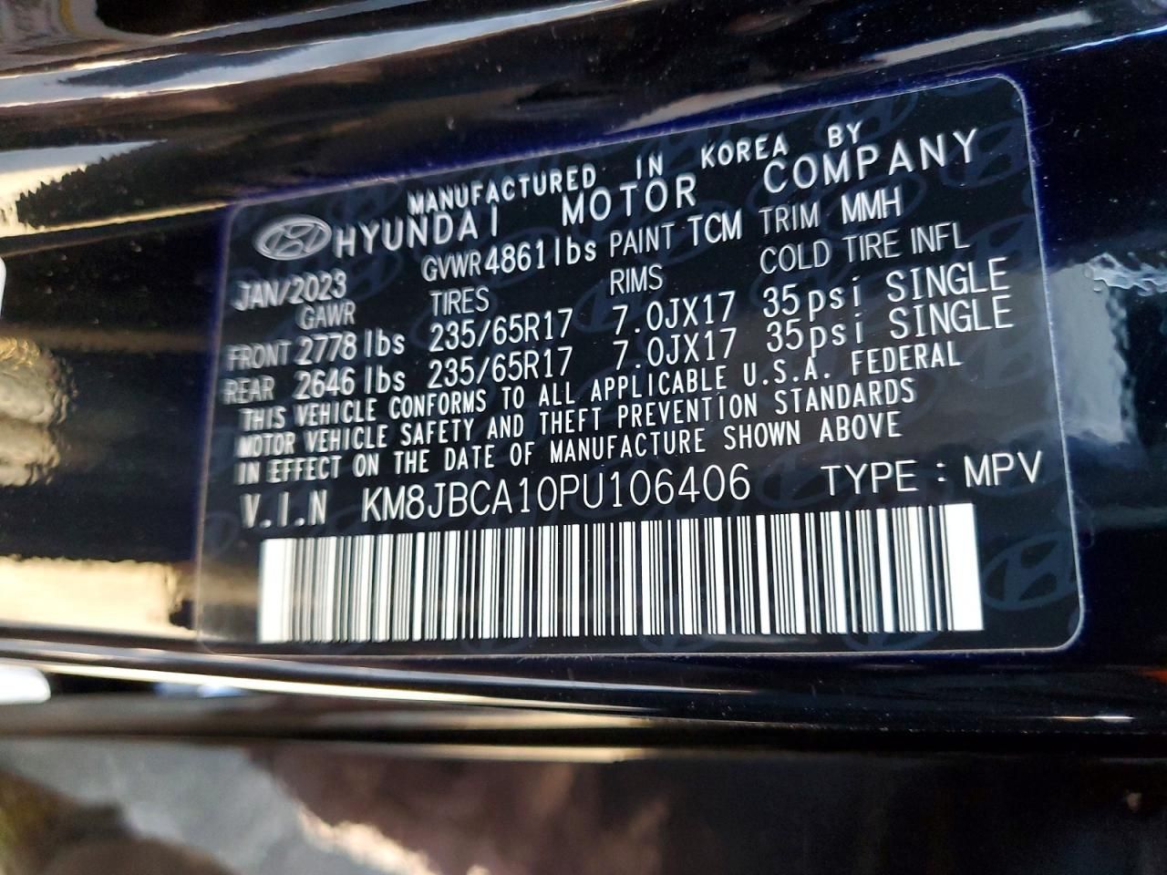 2023 Hyundai Tucson Blue