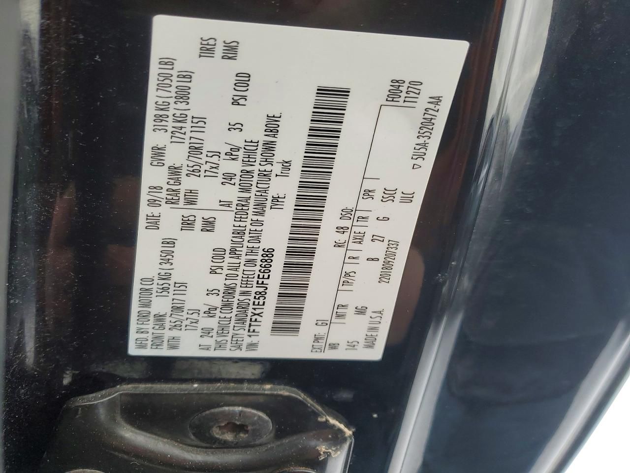 2018 Ford F150 Super cab