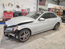 Mercedes-Benz C-class salvage cars for sale: 2016 Mercedes-Benz C 300 4matic
