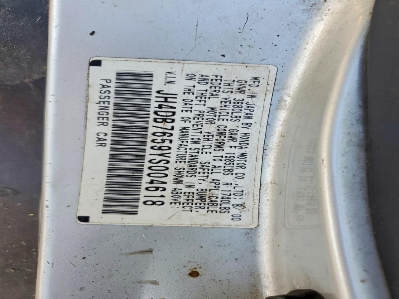 2000 Acura Integra ls