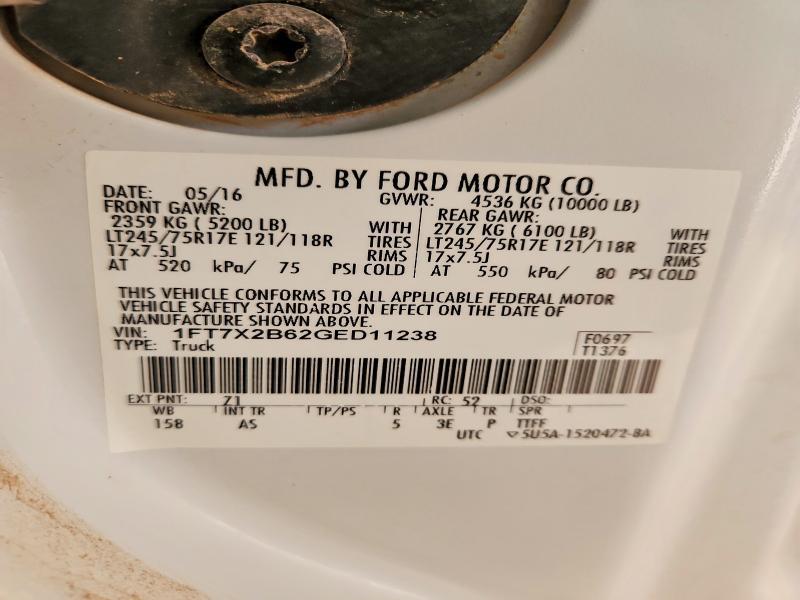 2016 Ford F250 Super Duty Utility / Service Truck