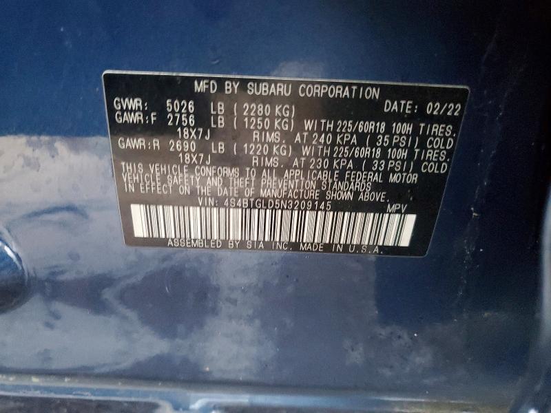 2022 Subaru Outback Onyx Edition xt