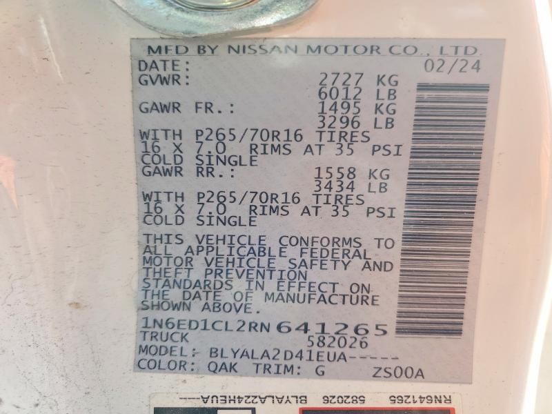 2024 Nissan Frontier s