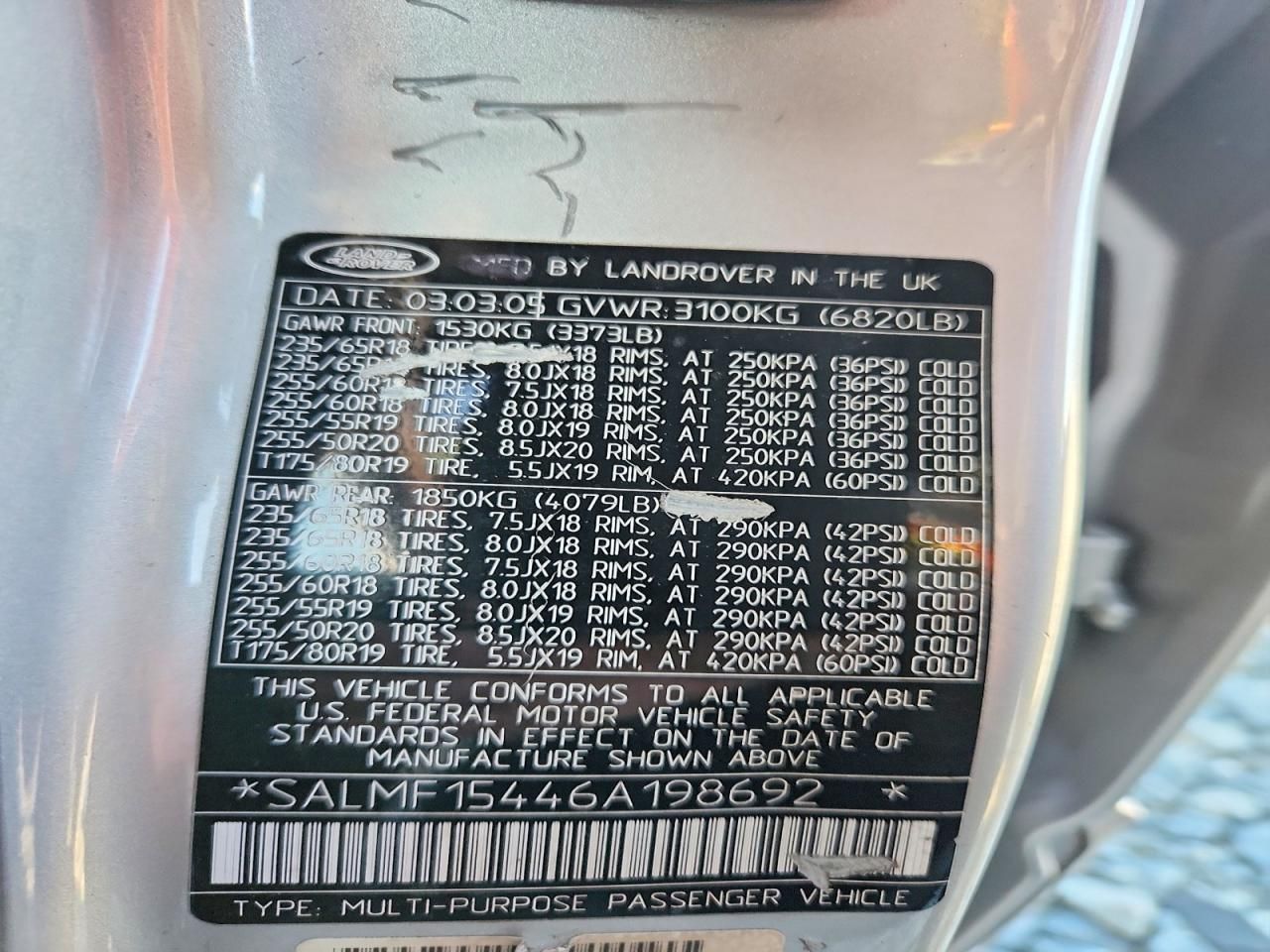 2006 Land Rover Range Rover hse